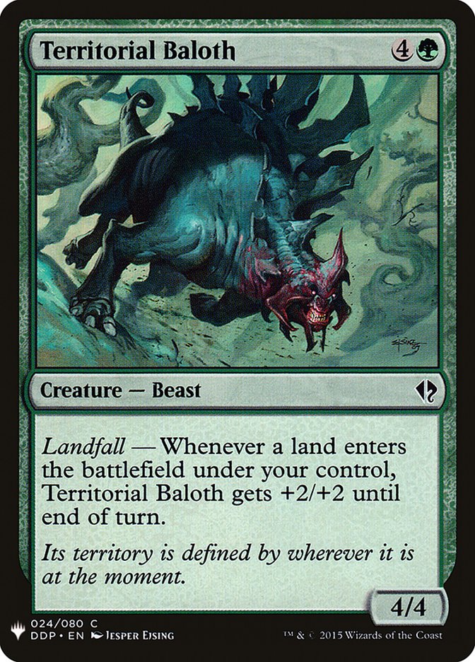 Territorial Baloth - The List (PLST)