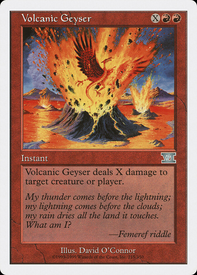 Volcanic Geyser (215) - Classic Sixth Edition (6ED)