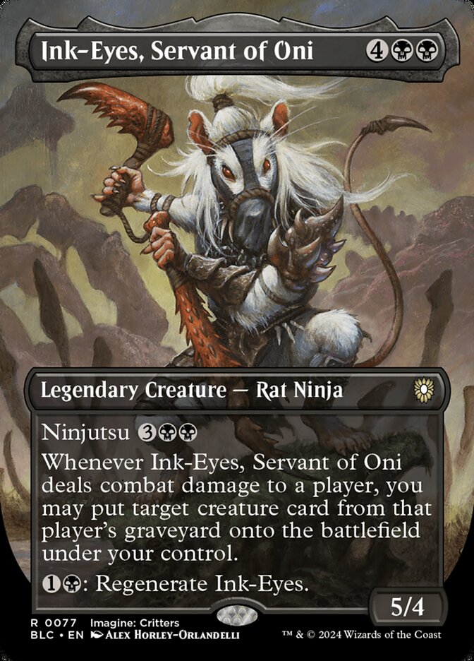 Ink-Eyes, Servant of Oni - [Borderless] Bloomburrow Commander (BLC)