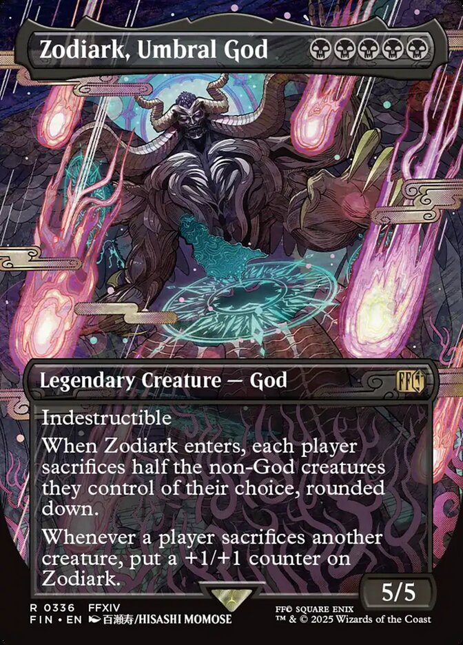Zodiark, Umbral God (336) - [Foil, Borderless] Final Fantasy (FIN)