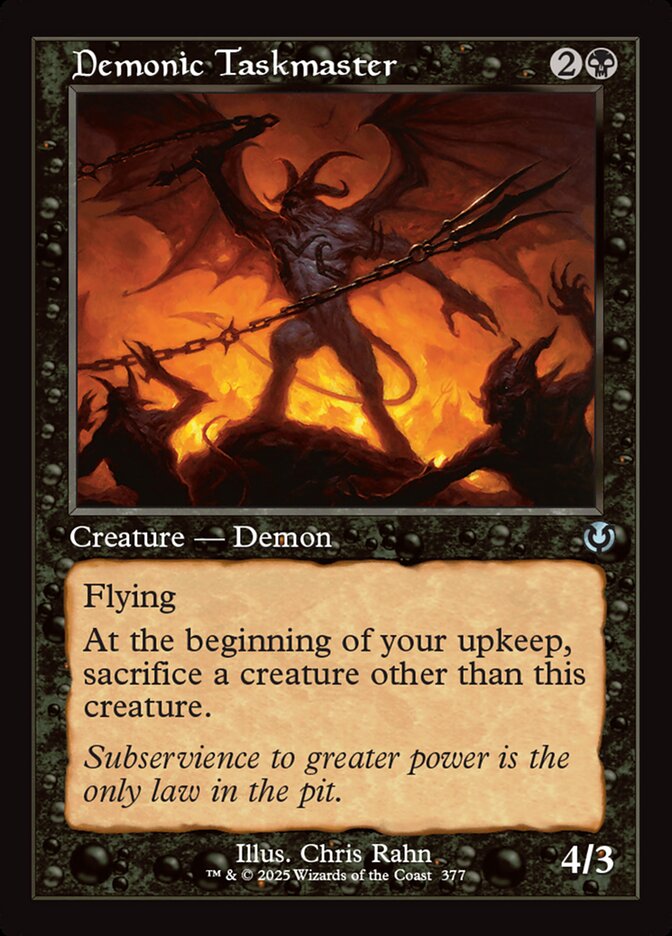 Demonic Taskmaster (377) - Innistrad Remastered (INR)