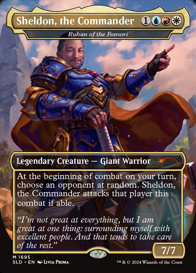 Sheldon, the Commander - Ruhan of the Fomori (1695) - Secret Lair Drop (SLD)