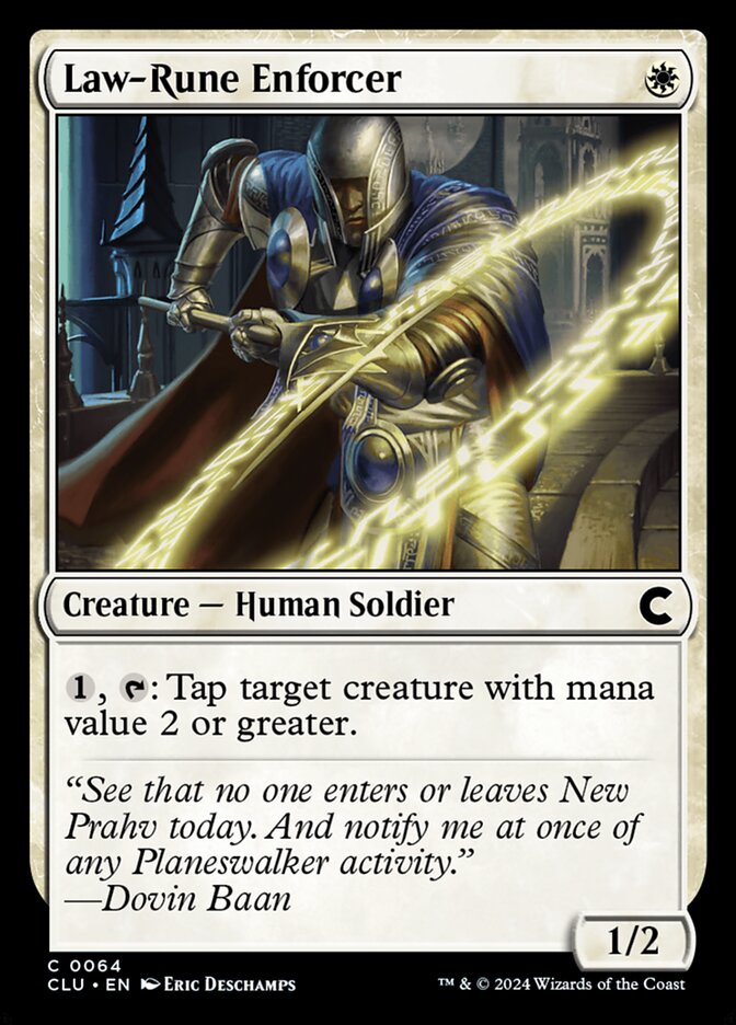 Law-Rune Enforcer (64) - Ravnica: Clue Edition (CLU)