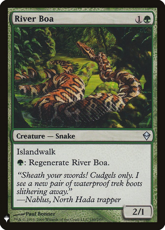River Boa - The List (PLST)
