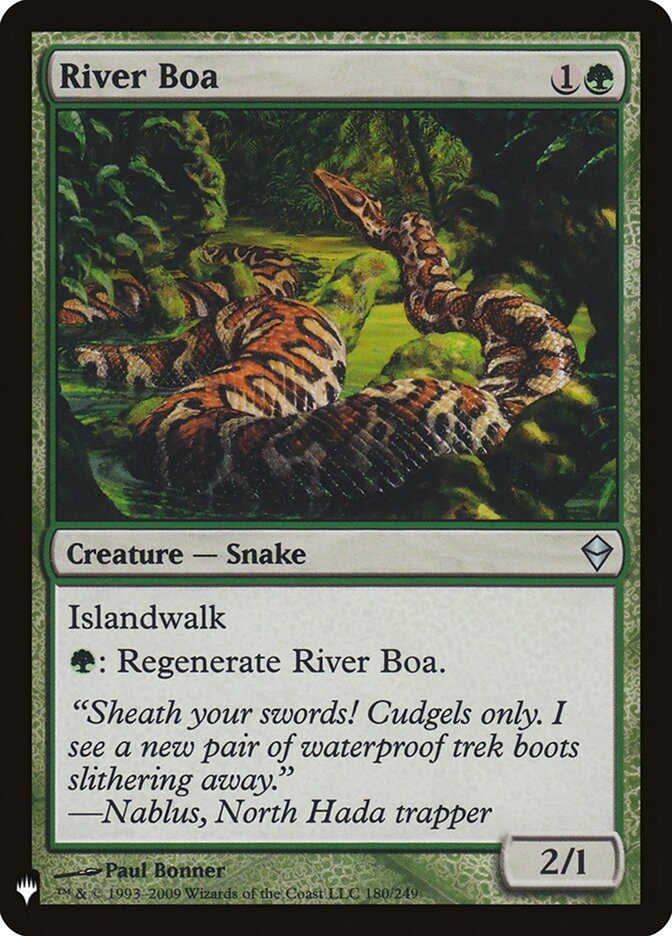River Boa (ZEN-180) - The List (PLST)