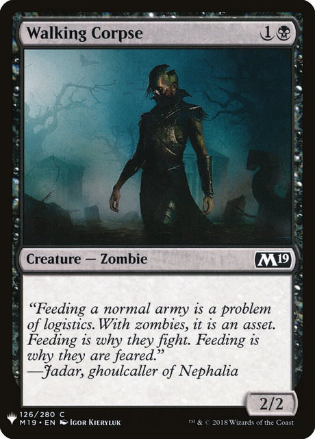 Walking Corpse (M19-126) - The List (PLST)