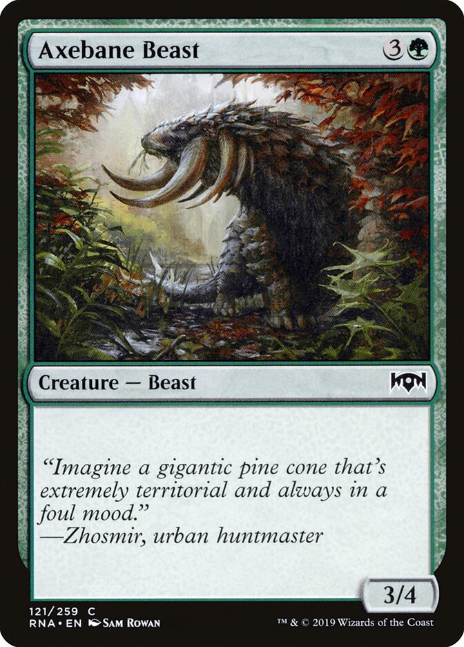 Axebane Beast (121) - Ravnica Allegiance (RNA)