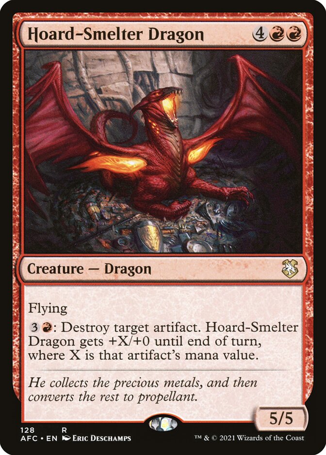 Hoard-Smelter Dragon (128) - Forgotten Realms Commander (AFC)