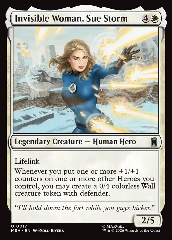 Invisible Woman, Sue Storm (17) - Marvel Super Heroes (MSH)