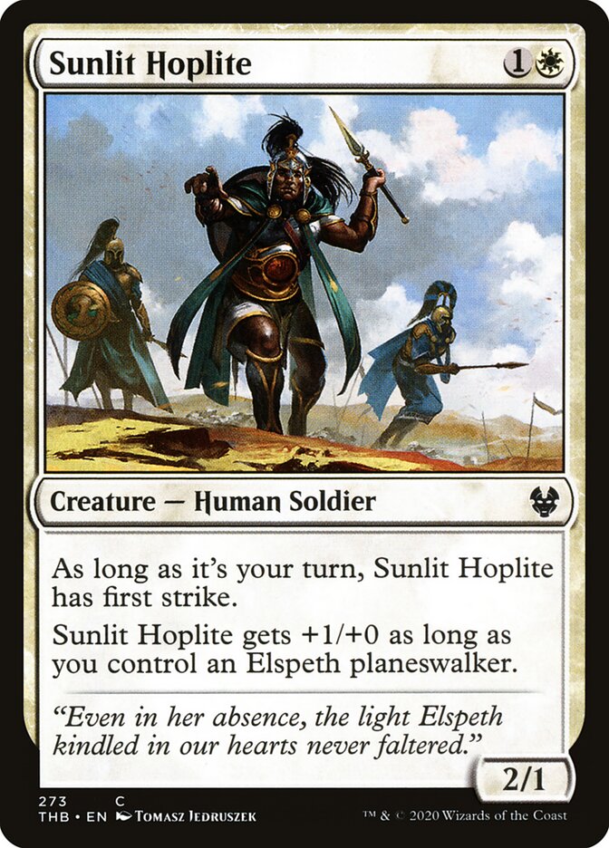 Sunlit Hoplite (273) - Theros Beyond Death (THB)