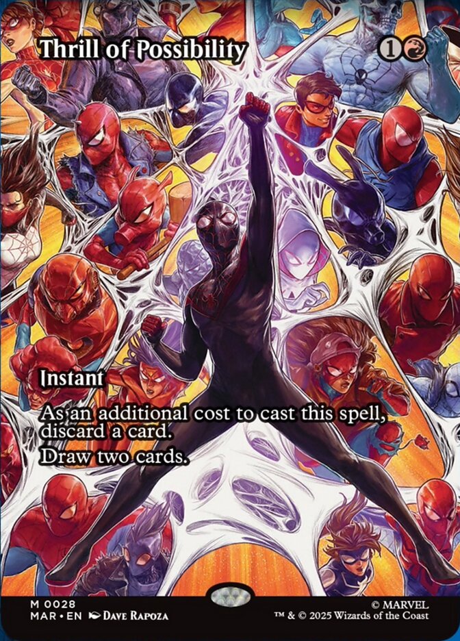 Thrill of Possibility (28) - [Foil, Borderless] Marvel Universe (MAR)