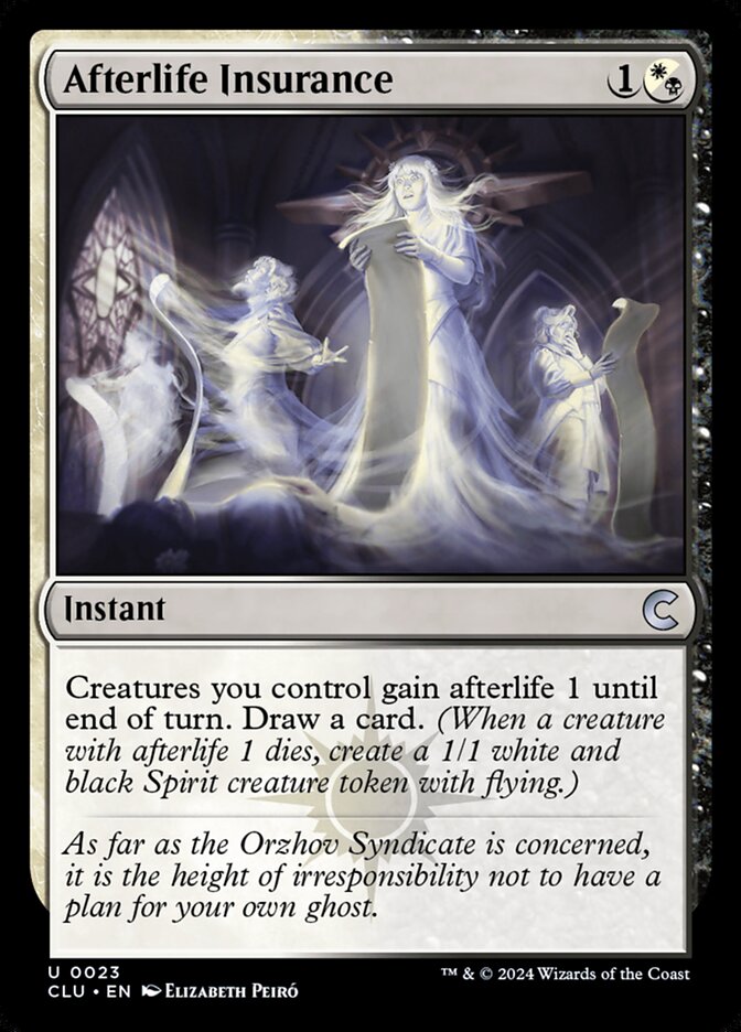 Afterlife Insurance (23) - Ravnica: Clue Edition (CLU)