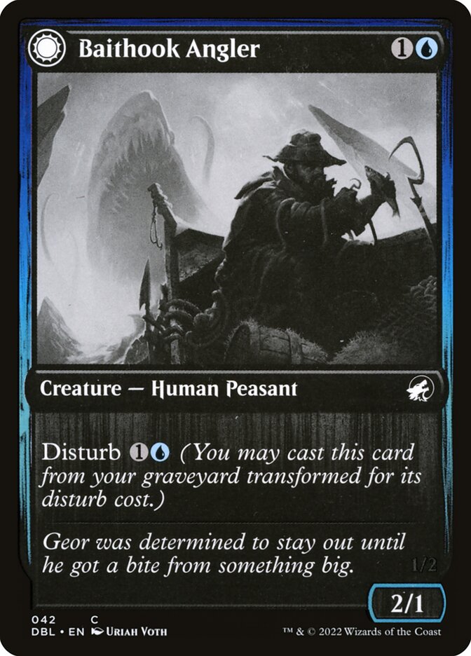 Baithook Angler // Hook-Haunt Drifter - [Foil] Innistrad: Double Feature (DBL)