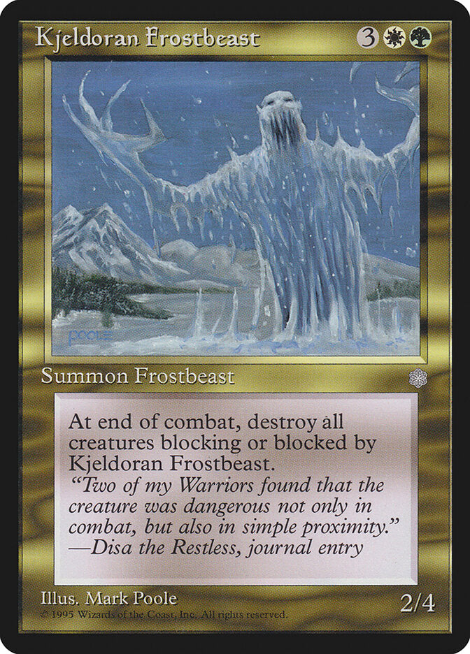 Kjeldoran Frostbeast (296) - Ice Age (ICE)