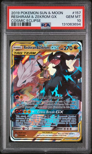 Reshiram & Zekrom #157 - [Graded PSA 10] Cosmic Eclipse (SM12)