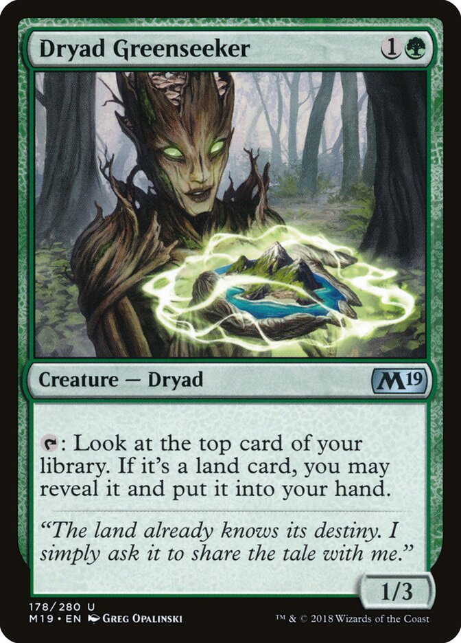 Dryad Greenseeker (178) - Core Set 2019 (M19)
