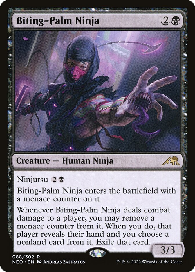 Biting-Palm Ninja (88) - Kamigawa: Neon Dynasty (NEO)