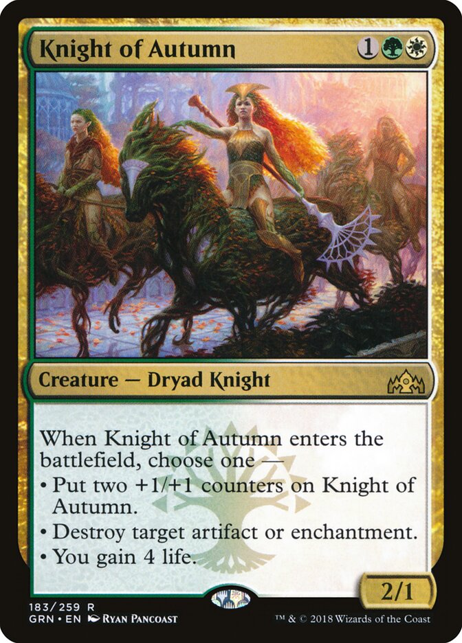 Knight of Autumn (183) - Guilds of Ravnica (GRN)