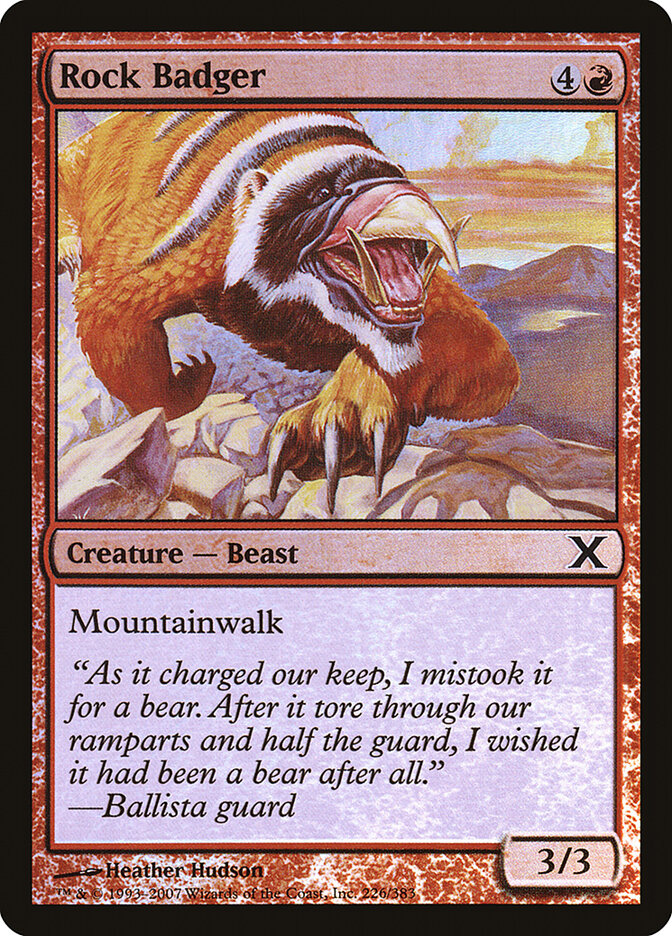 Rock Badger (226) - Tenth Edition (10E)