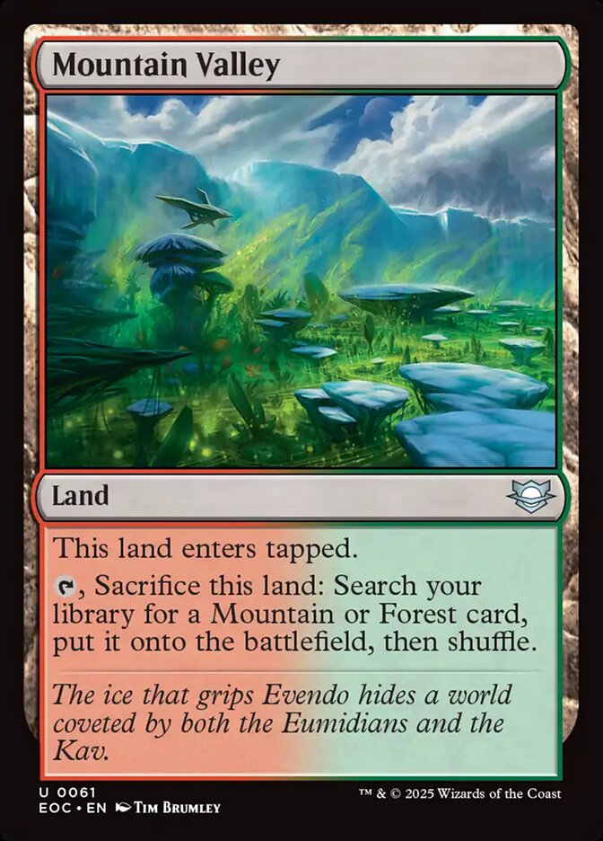 Mountain Valley (61) - Edge of Eternities Commander (EOC)