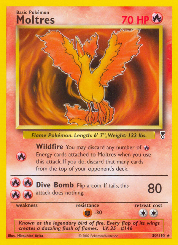 Moltres (30/110) - [Reverse Holo] Legendary Collection (LC)