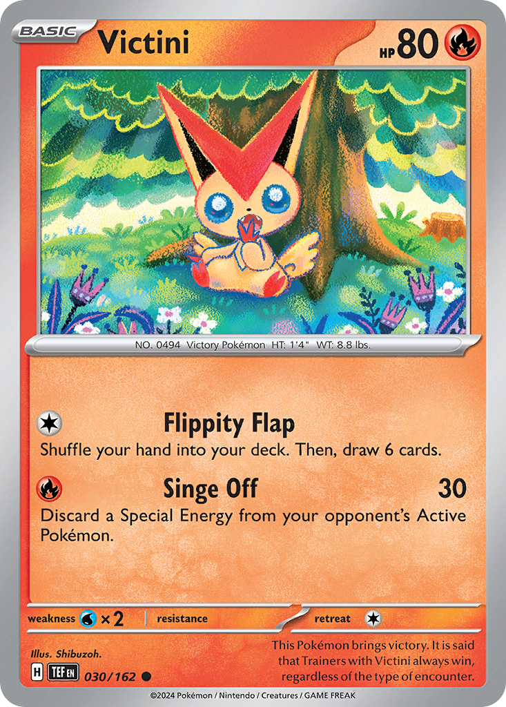 Victini (30/162) - [Reverse Holo] Temporal Forces (TEF)