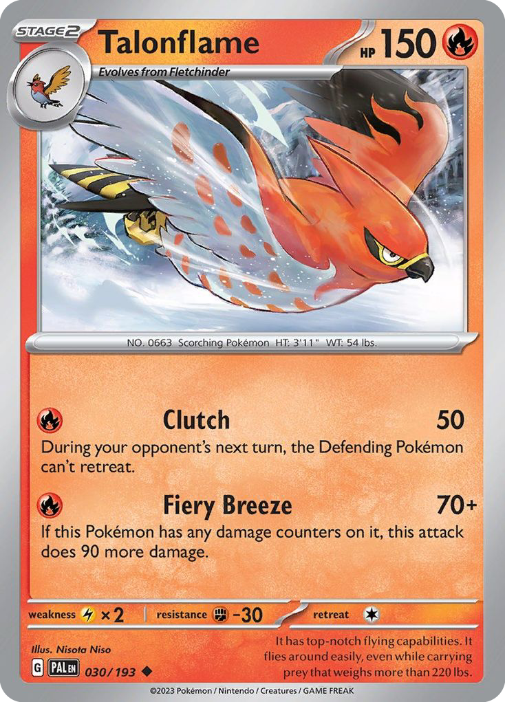 Talonflame (30/193) - Paldea Evolved (PAL)