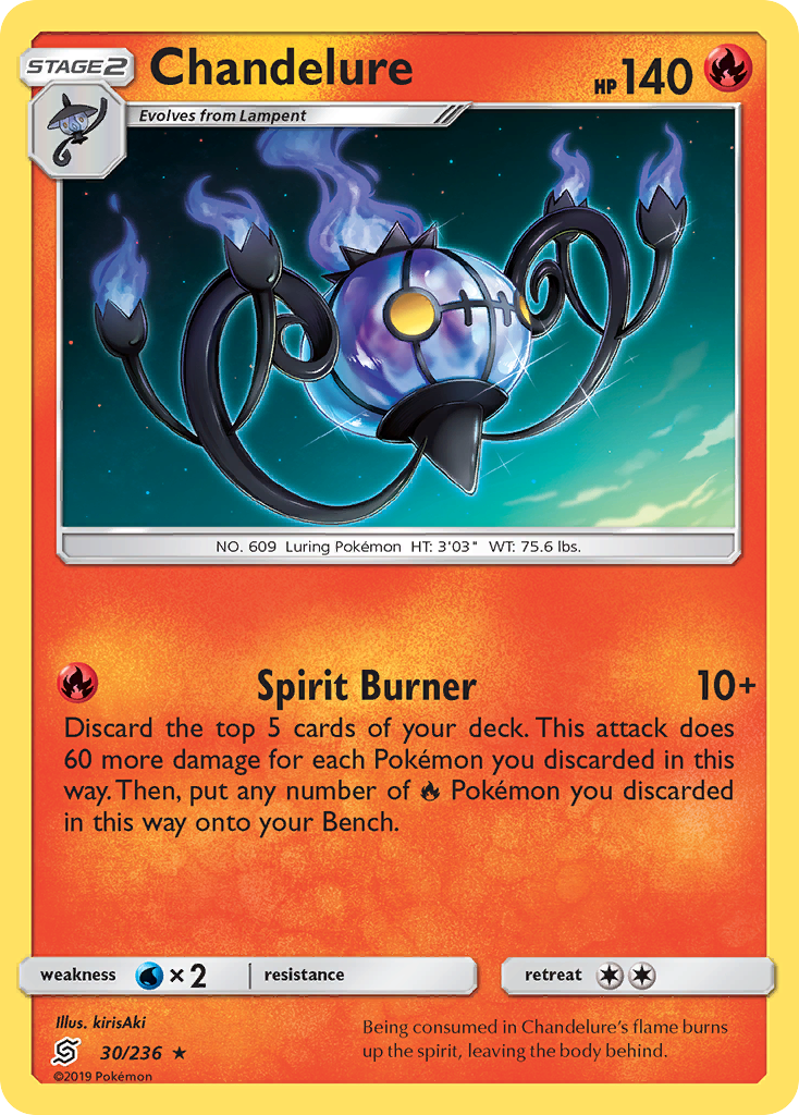 Chandelure (30/236) - [Holo Foil] Unified Minds (UNM)
