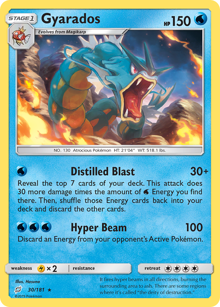 Gyarados (30/181) - [Reverse Holo] Team Up (TEU)