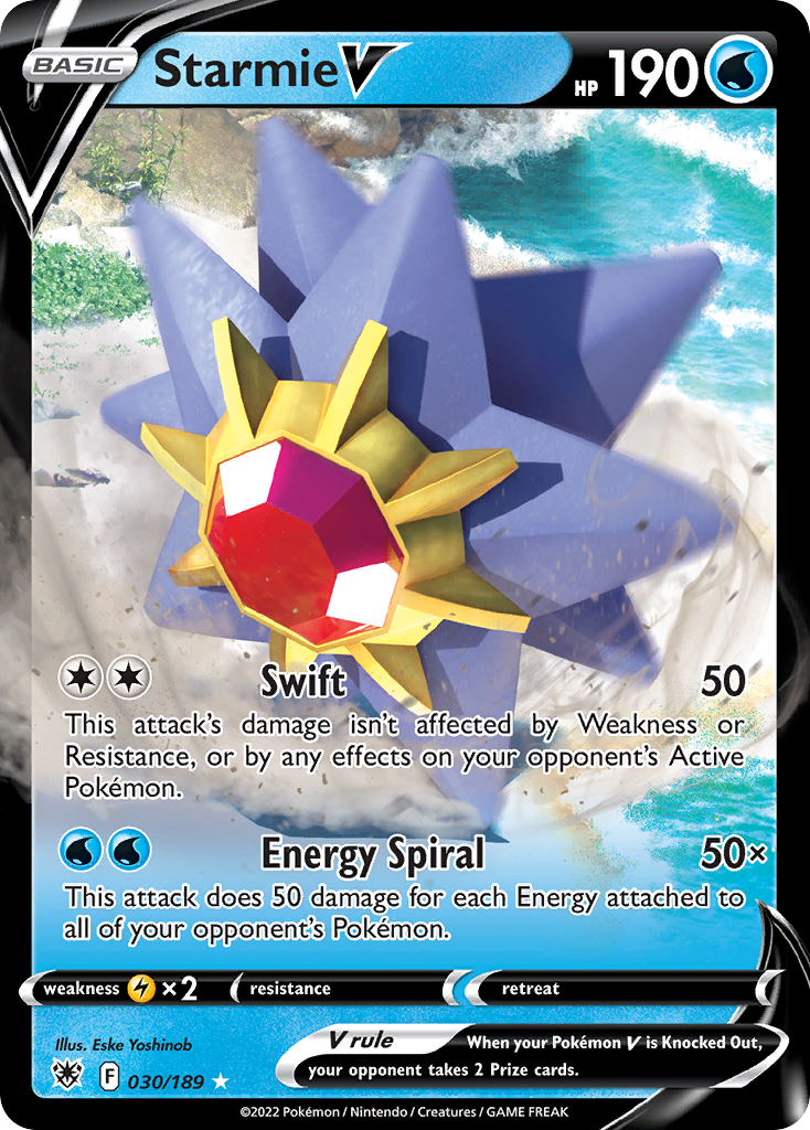 Starmie V (30/189) - [Holo Foil] Astral Radiance (ASR)