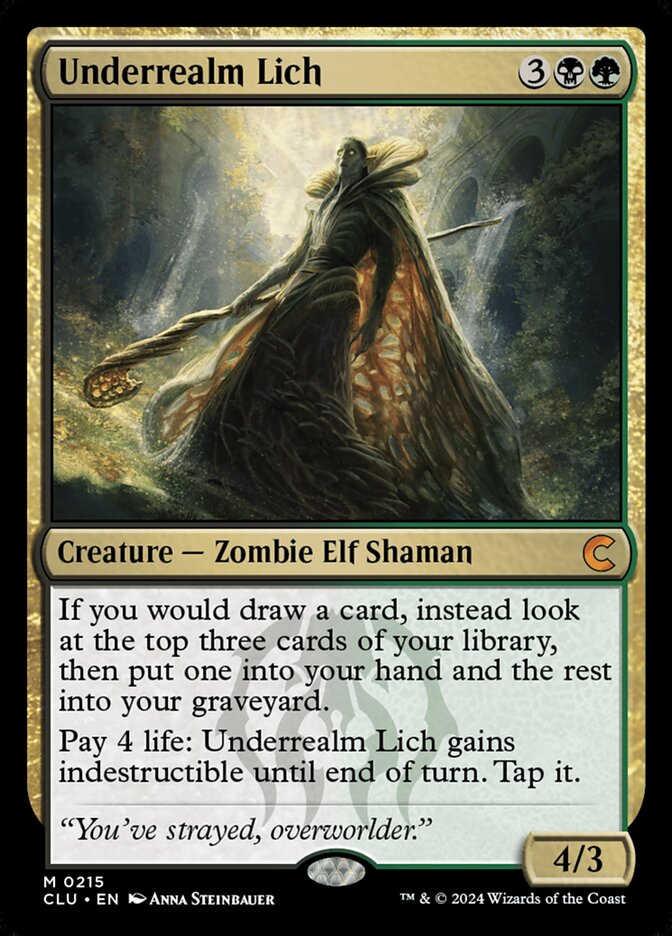 Underrealm Lich (215) - Ravnica: Clue Edition (CLU)