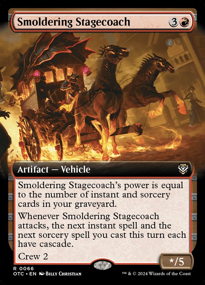 Smoldering Stagecoach (66) - Outlaws of Thunder Junction Commander (OTC)