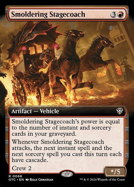 Smoldering Stagecoach (66) - Outlaws of Thunder Junction Commander (OTC)