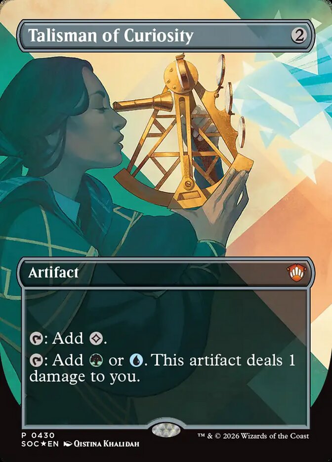 Talisman of Curiosity (430) - Secrets of Strixhaven Commander (SOC)