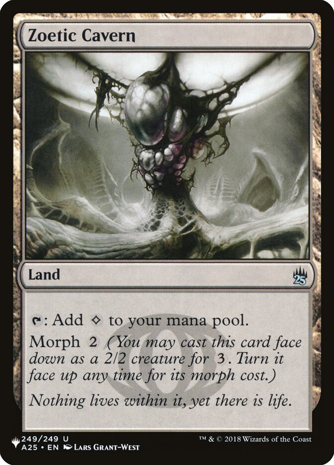 Zoetic Cavern (A25-249) - The List (PLST)