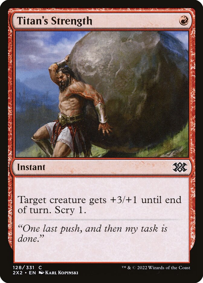 Titan's Strength (128) - Double Masters 2022 (2X2)