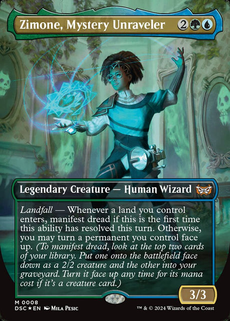 Zimone, Mystery Unraveler (8) - Duskmourn: House of Horror Commander (DSC)