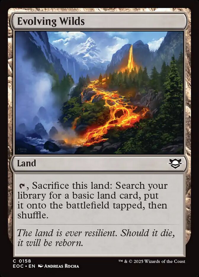 Evolving Wilds (158) - Edge of Eternities Commander (EOC)