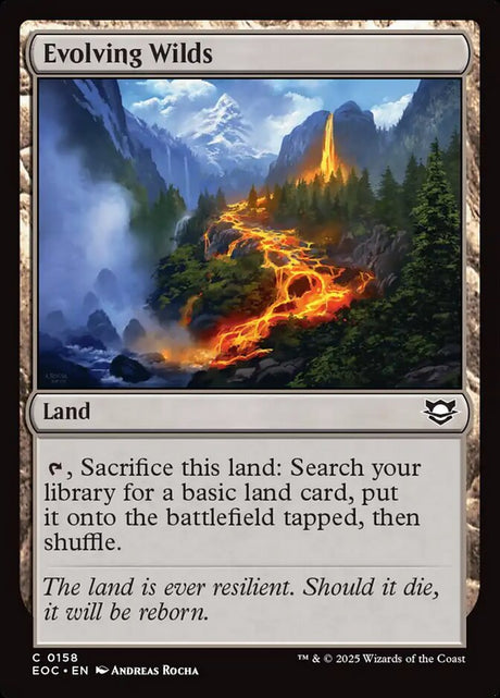 Evolving Wilds (158) - Edge of Eternities Commander (EOC)