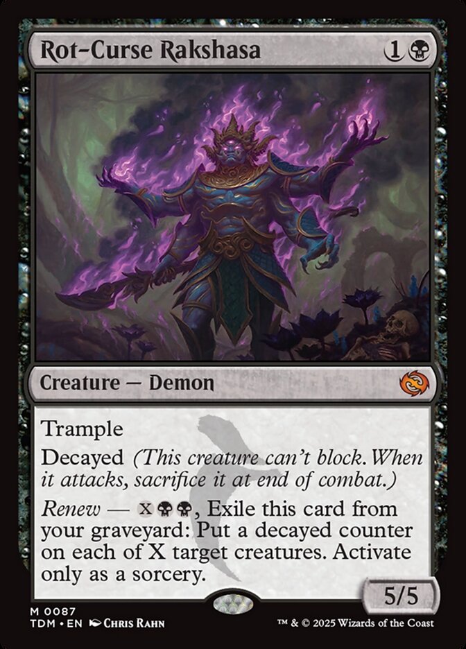 Rot-Curse Rakshasa (87) - [Foil] Tarkir: Dragonstorm (TDM)