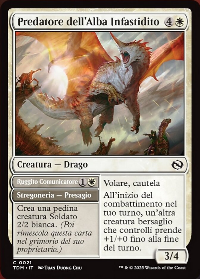 Riling Dawnbreaker // Signaling Roar (21) - [Foil] Tarkir: Dragonstorm (TDM)