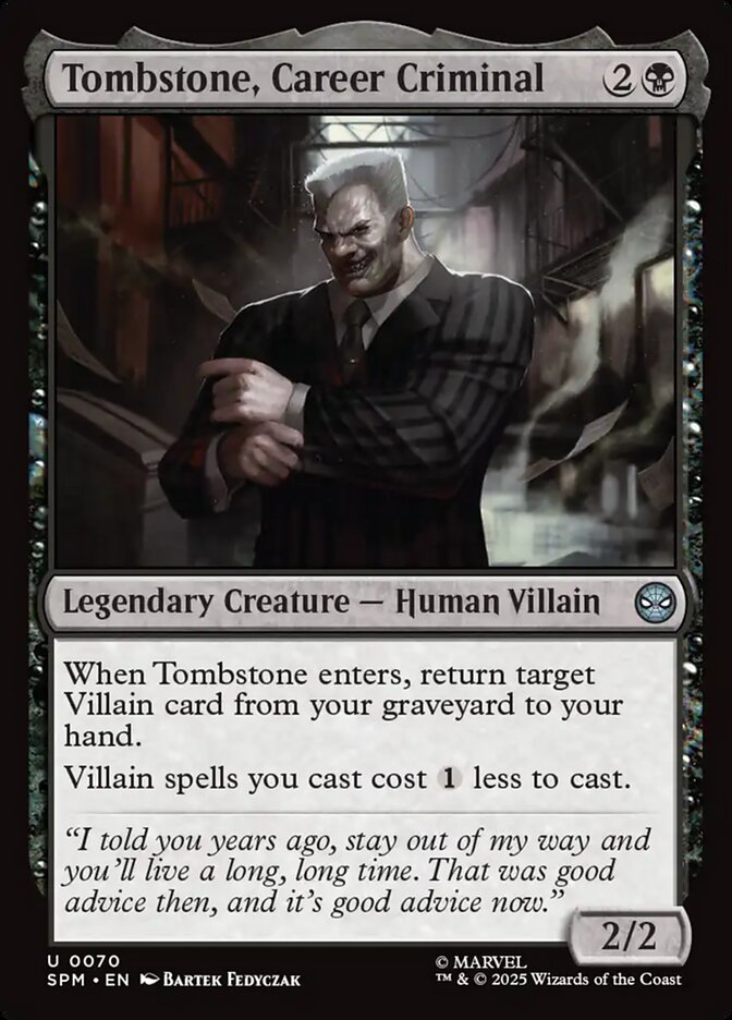 Tombstone, Career Criminal (70) - [Foil] Marvel's Spider-Man (SPM)