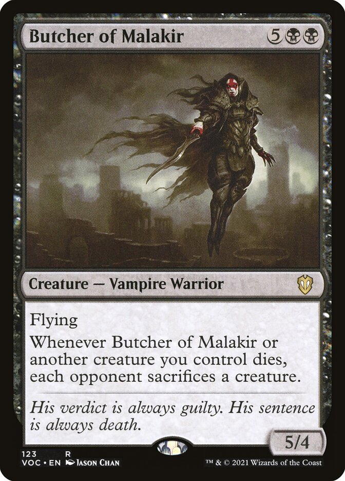 Butcher of Malakir (123) - Crimson Vow Commander (VOC)