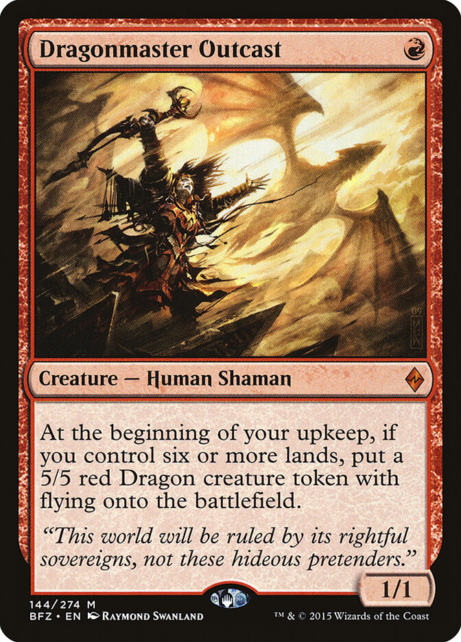 Dragonmaster Outcast (144) - Battle for Zendikar (BFZ)