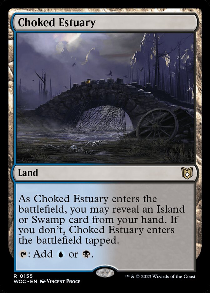 Choked Estuary (155) - Wilds of Eldraine Commander (WOC)