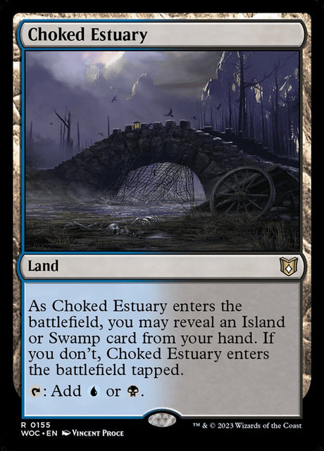Choked Estuary (155) - Wilds of Eldraine Commander (WOC)