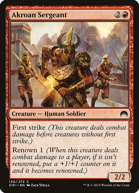 Akroan Sergeant (130) - Magic Origins (ORI)