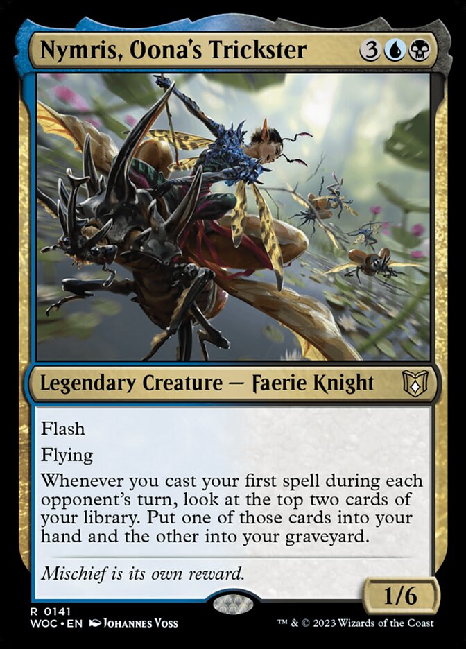 Nymris, Oona's Trickster (141) - Wilds of Eldraine Commander (WOC)