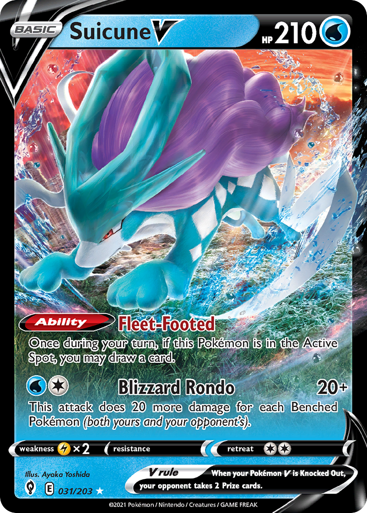 Suicune V (31/203) - [Holo Foil] Evolving Skies (EVS)