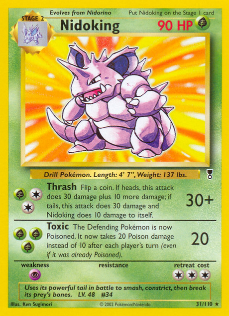 Nidoking (31/110) - [Reverse Holo] Legendary Collection (LC)